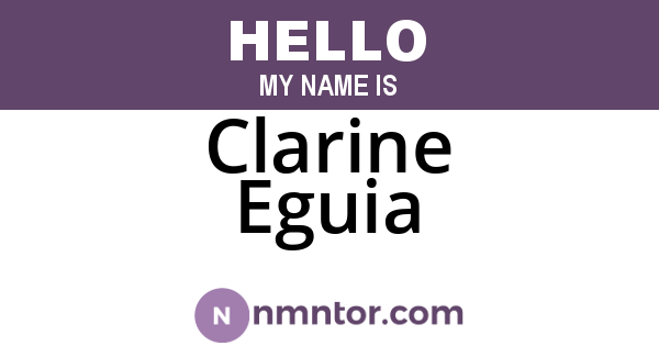 Clarine Eguia