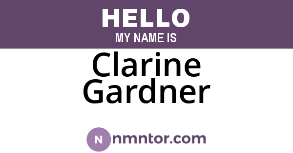 Clarine Gardner
