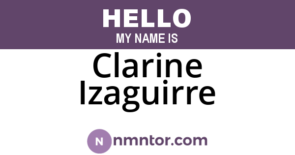 Clarine Izaguirre