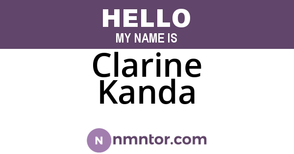 Clarine Kanda