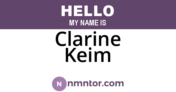 Clarine Keim