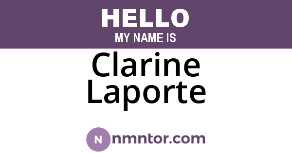 Clarine Laporte