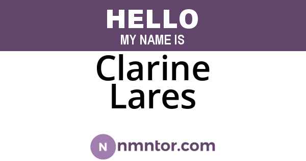 Clarine Lares