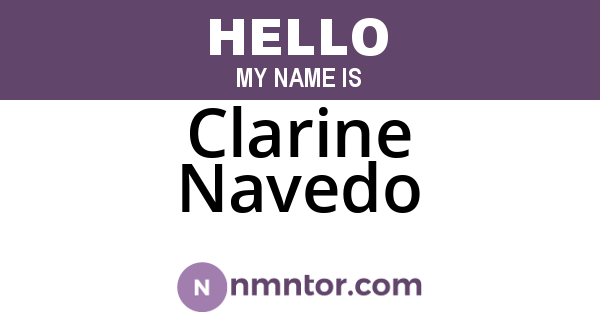 Clarine Navedo