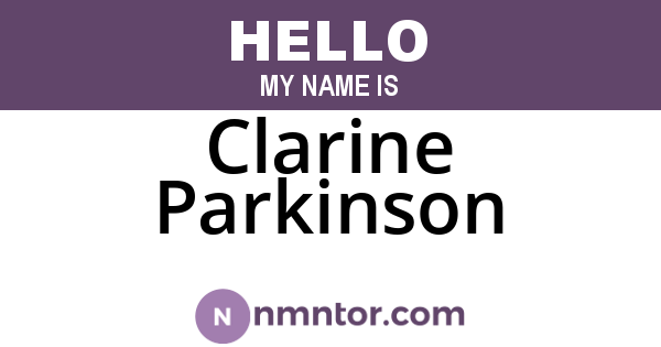 Clarine Parkinson