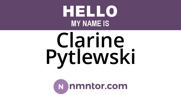 Clarine Pytlewski