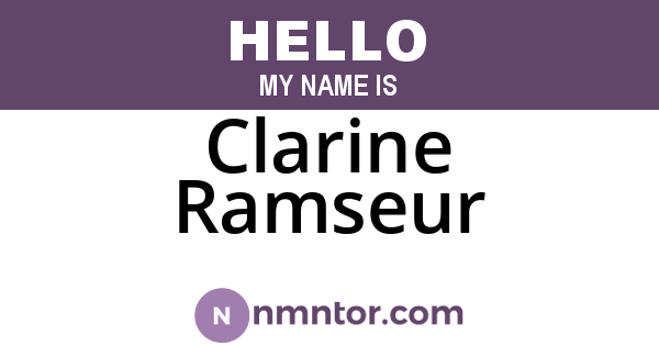 Clarine Ramseur