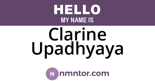 Clarine Upadhyaya