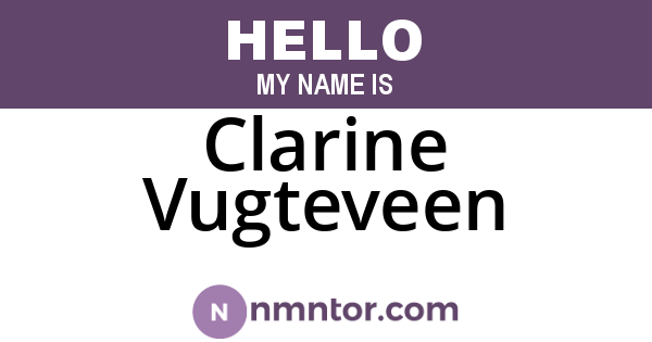 Clarine Vugteveen