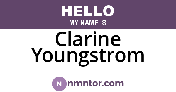 Clarine Youngstrom