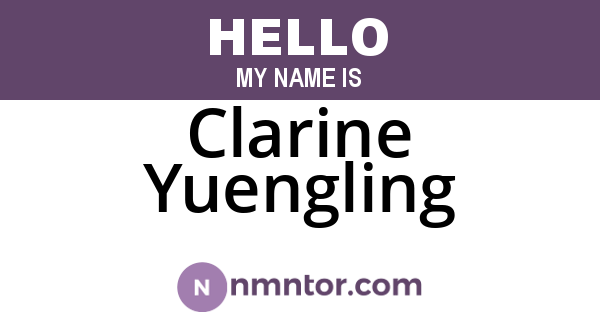 Clarine Yuengling