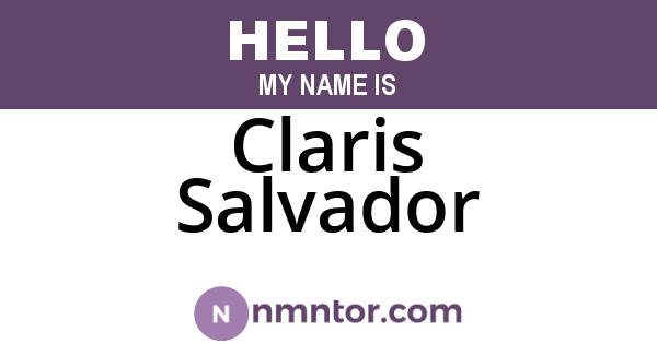 Claris Salvador