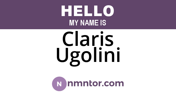 Claris Ugolini
