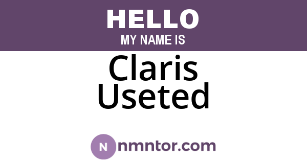 Claris Useted