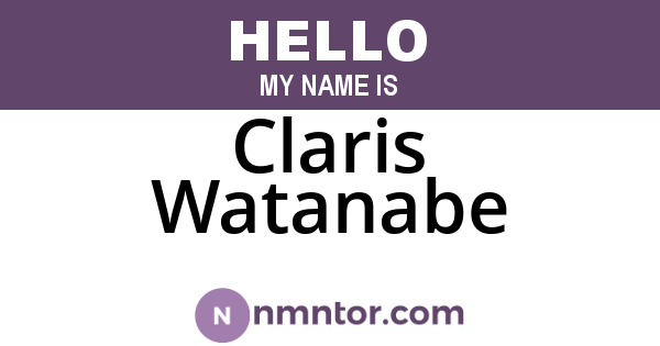 Claris Watanabe