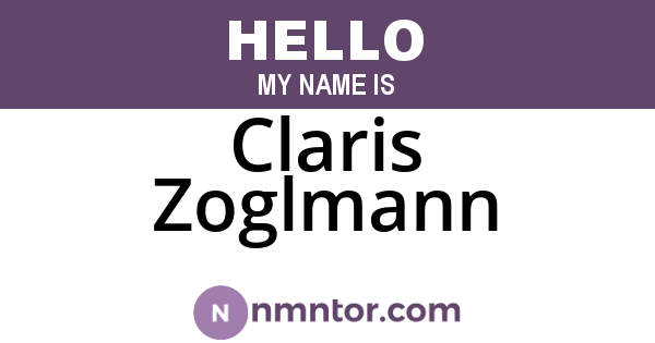 Claris Zoglmann