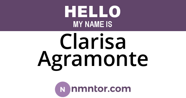 Clarisa Agramonte
