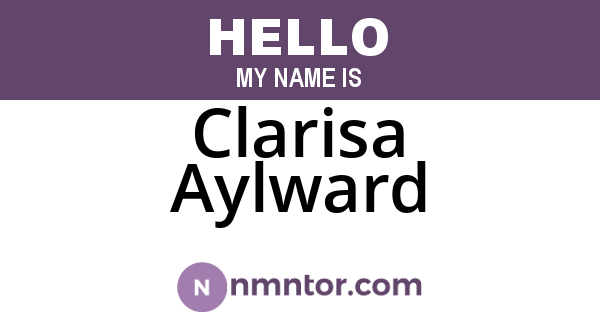 Clarisa Aylward