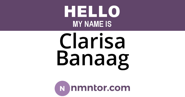 Clarisa Banaag