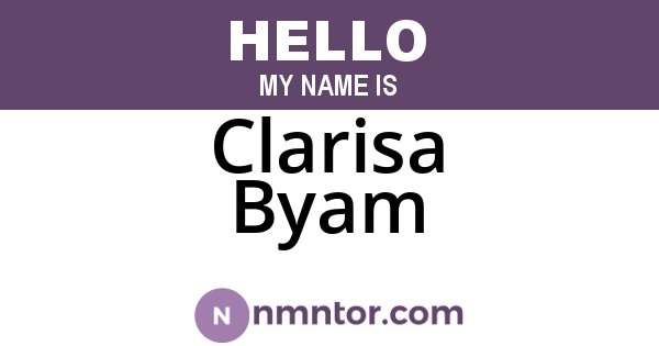 Clarisa Byam