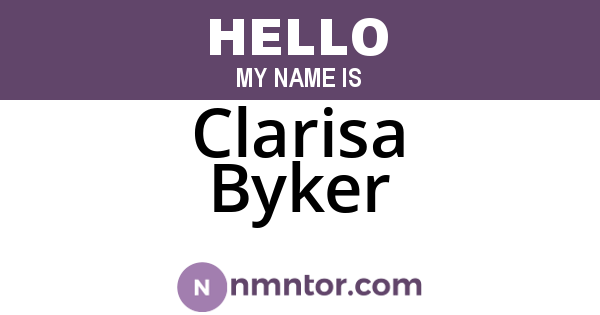 Clarisa Byker