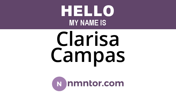 Clarisa Campas