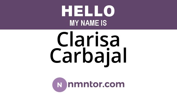 Clarisa Carbajal