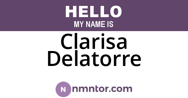Clarisa Delatorre