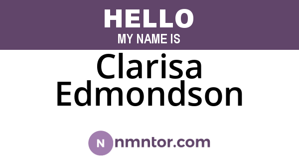 Clarisa Edmondson