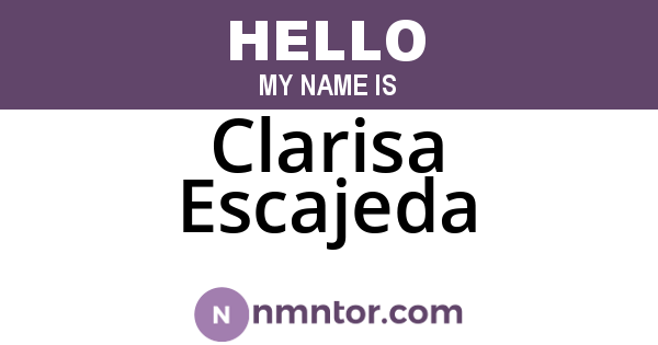Clarisa Escajeda
