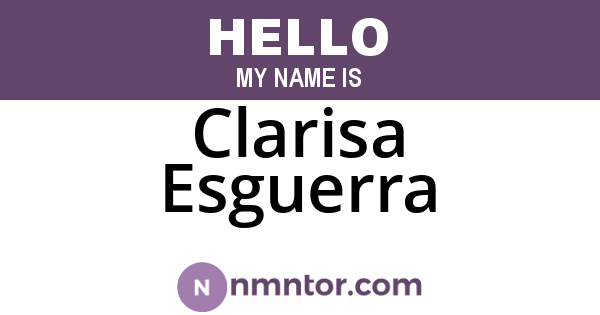 Clarisa Esguerra