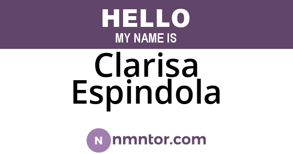 Clarisa Espindola