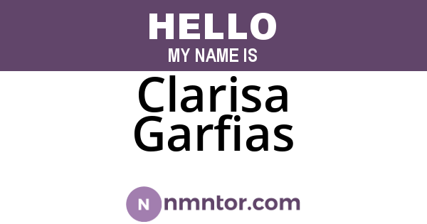 Clarisa Garfias