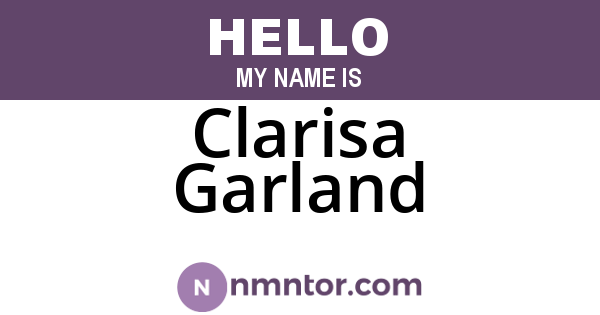 Clarisa Garland