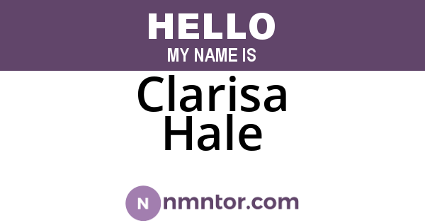 Clarisa Hale