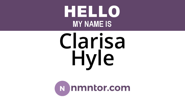 Clarisa Hyle