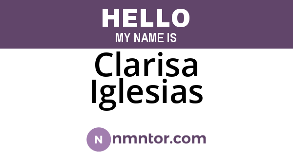 Clarisa Iglesias