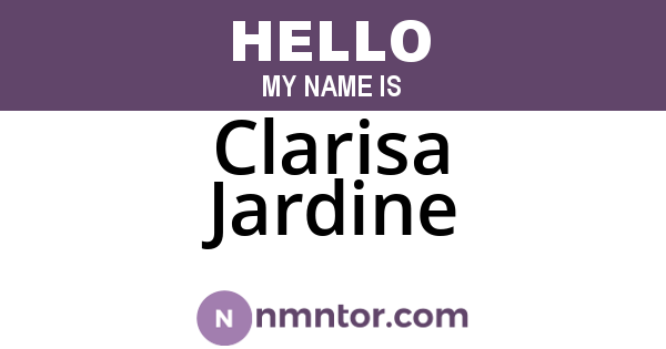 Clarisa Jardine