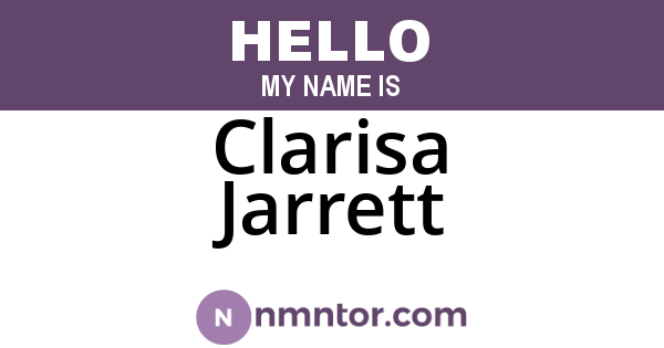 Clarisa Jarrett