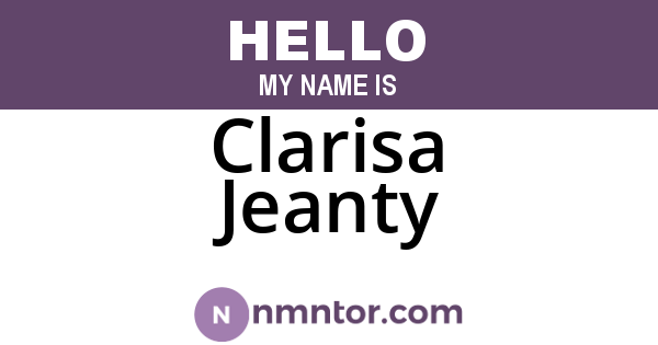 Clarisa Jeanty