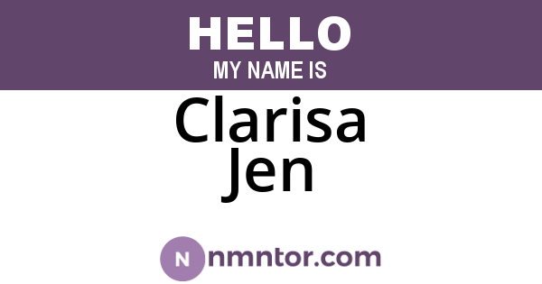 Clarisa Jen