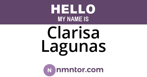 Clarisa Lagunas
