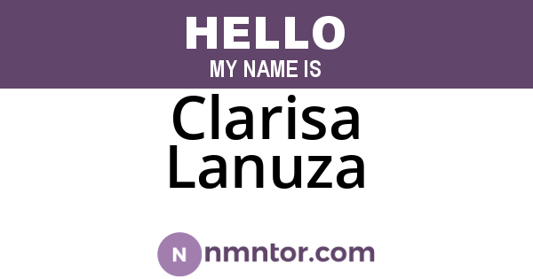 Clarisa Lanuza