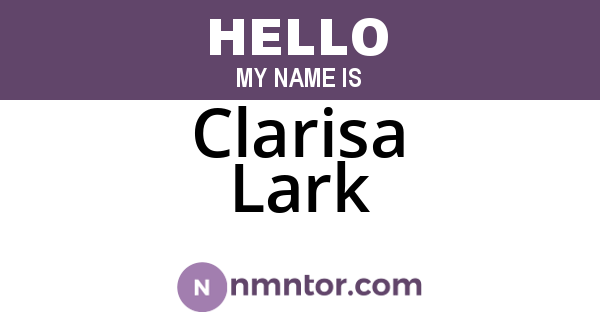 Clarisa Lark