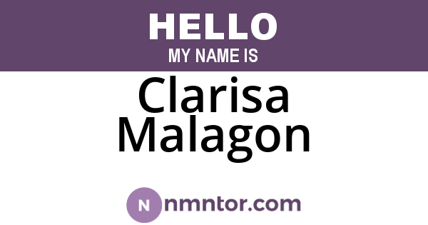 Clarisa Malagon