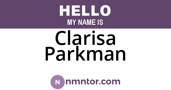 Clarisa Parkman