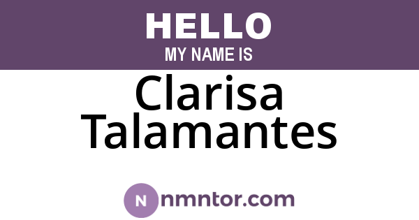 Clarisa Talamantes