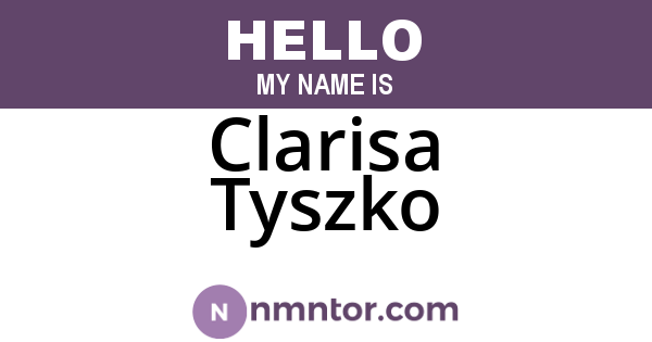 Clarisa Tyszko