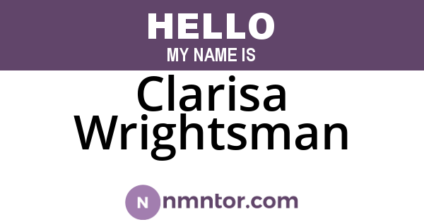 Clarisa Wrightsman
