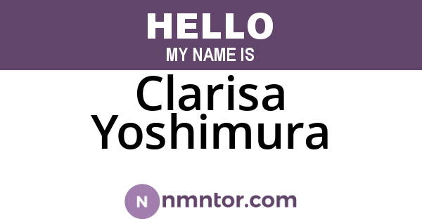 Clarisa Yoshimura